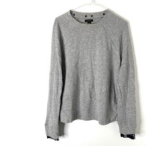 EUC s.M Halogen Gray Crew Neck Sweater